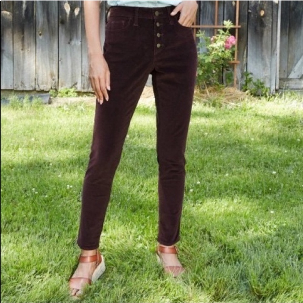 High Rise Skinny Corduroy Pants